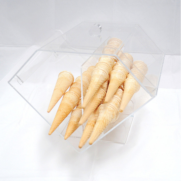 Gelq.it | HORIZONTAL BENCH PLEXIGLASS CONES HOLDER Gelq Accessories | Italian gelato ingredients | Buy online | Gelato parlour a Gelq.it | HORIZONTAL BENCH PLEXIGLASS CONES HOLDER Gelq Accessories | Italian gelato ingredients | Buy online | Gelato parlour a