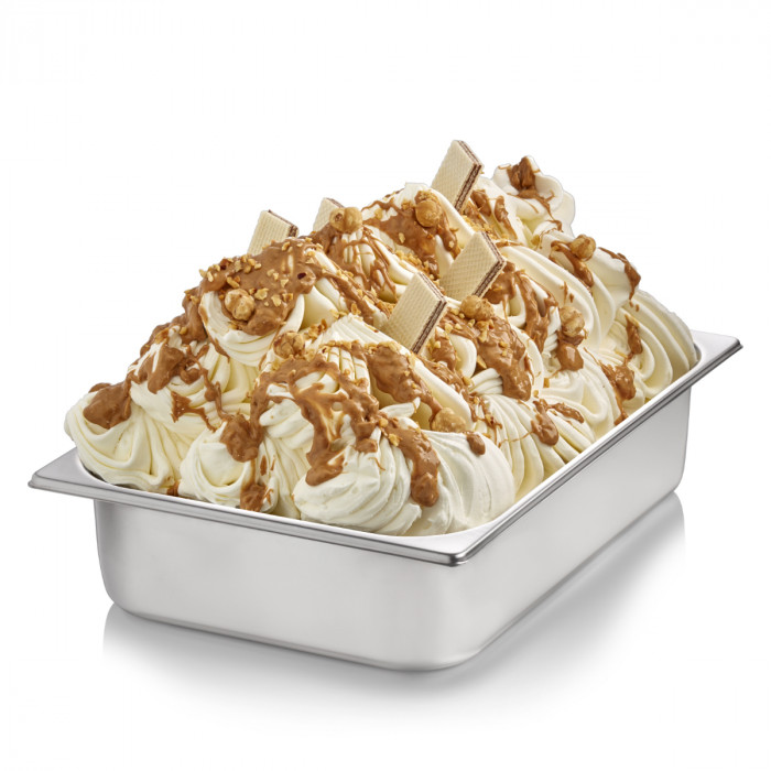 Italian gelato ingredients | Ice cream products | Buy online | NUT WAFER CREAM Rubicone on Crunchy cream Italian gelato ingredients | Ice cream products | Buy online | NUT WAFER CREAM Rubicone on Crunchy cream