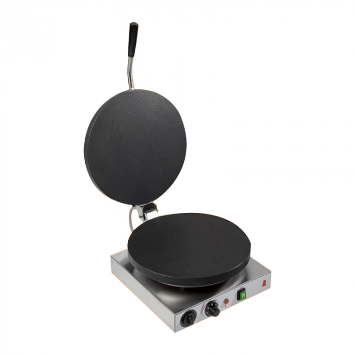Gelq.it CAST IRON CREPES MACHINE ELECTRIC 30 CM. WITH COVER
