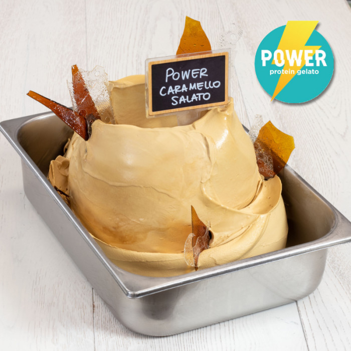Gelq.it POWER SALTED CARAMEL HIGH PROTEIN GELATO BASE Leagel bag of