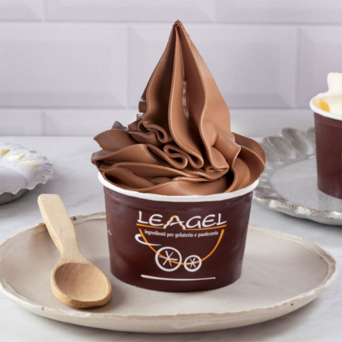 Leagel SOFT CHOCOLATE SOFT ICE CREAM BASE LEAGEL bags of 2 kg