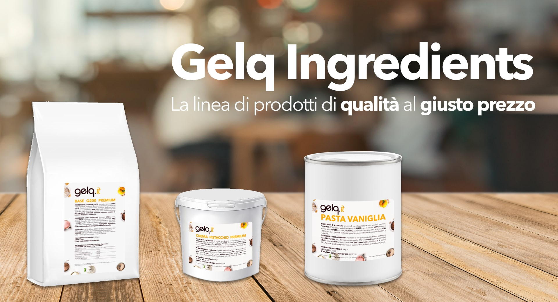 La qualità di Gelq Ingredients a condizioni speciali.