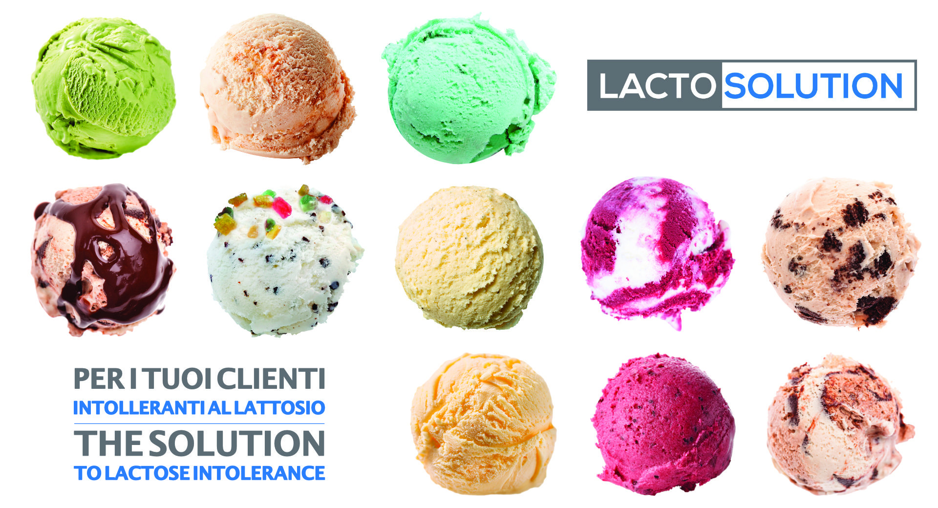 LACTOSOLUTION, a new solution to lactose intolerance in your ice cream parlour