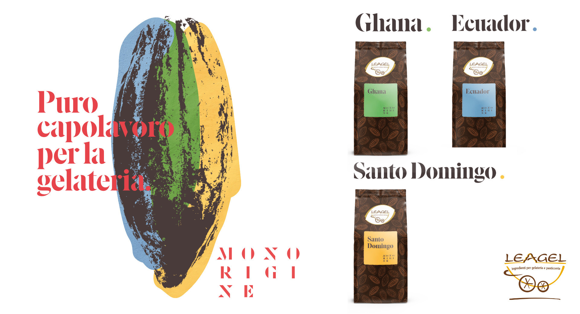 Cioccolati Monorigne Leagel: Ghana, Ecuador e Santo Domingo
