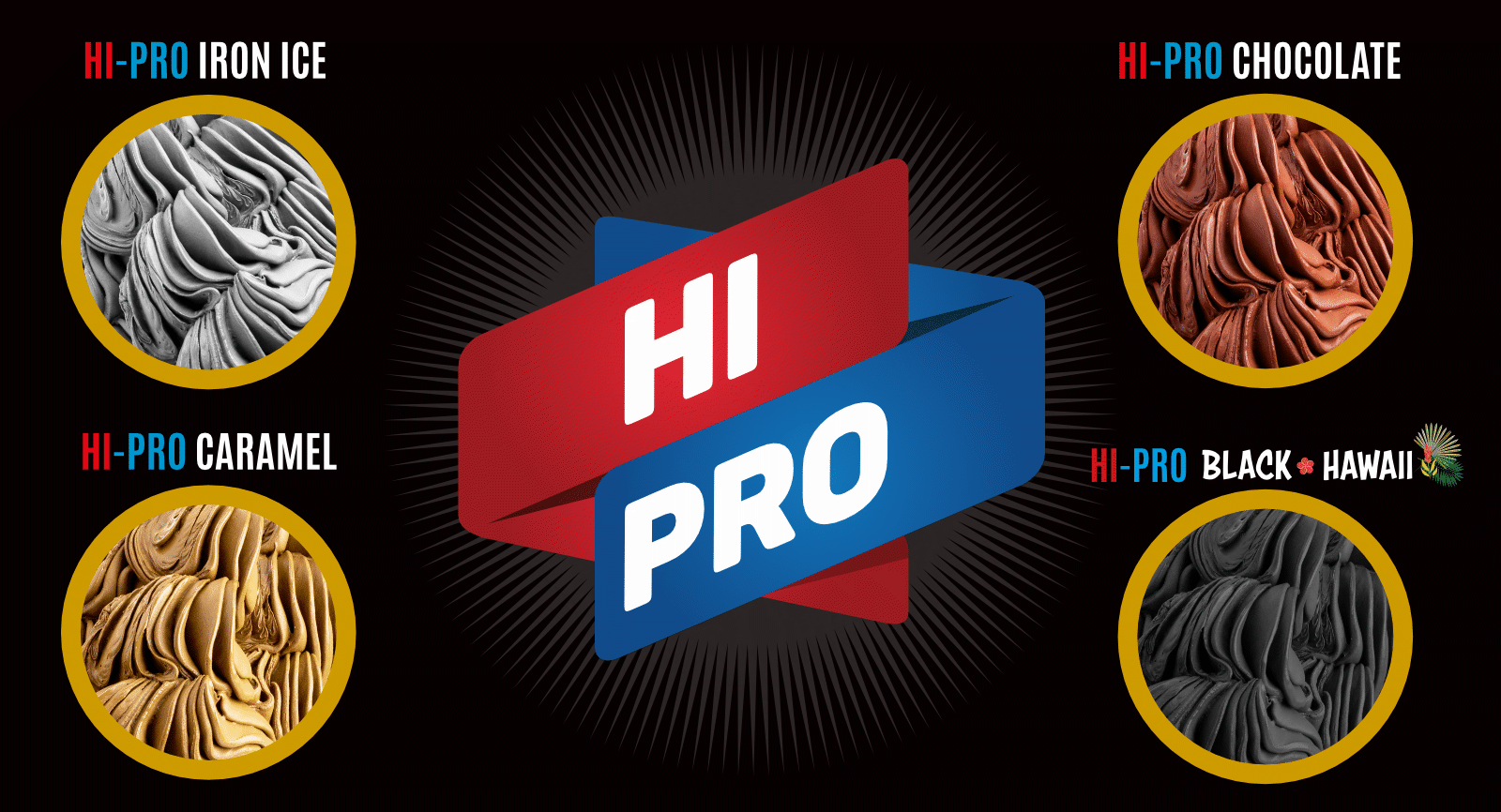 HI PRO. THE ICE CREAM LINE WITH HIGH PROTEIN CONTENT