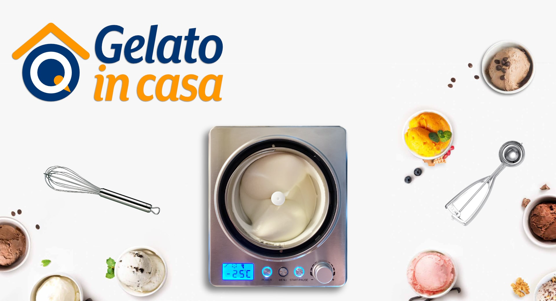 GELATO IN CASA BUONO COME IN GELATERIA CON GLI INGREDIENTI GELQ HOME