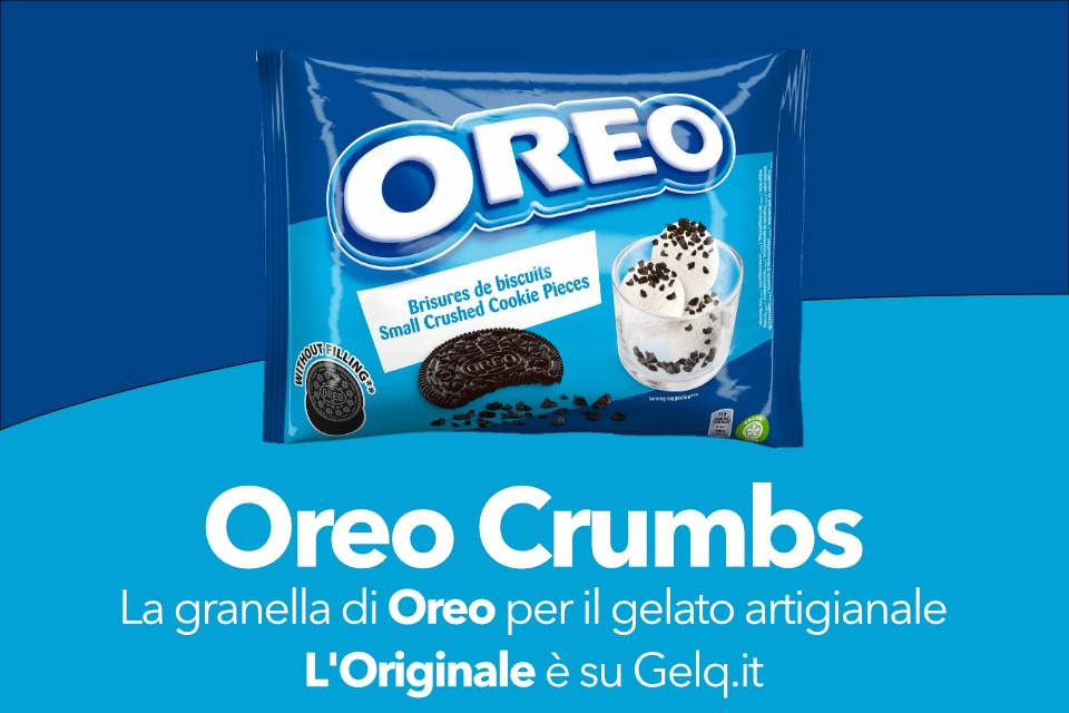 OREO CRUMBS. La granella di Oreo per il gelato artigianale e non solo.