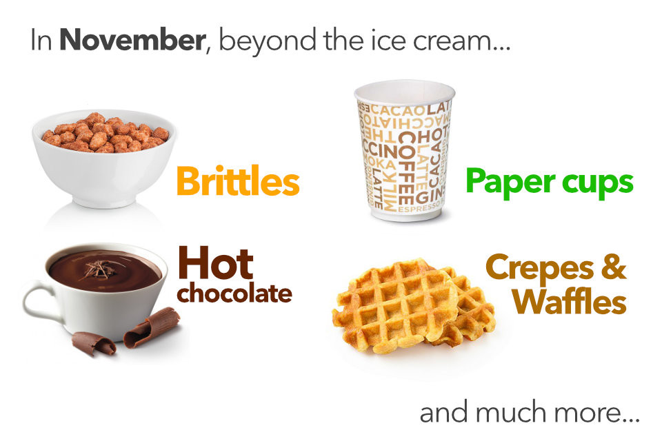 In November, beyond the ice cream...