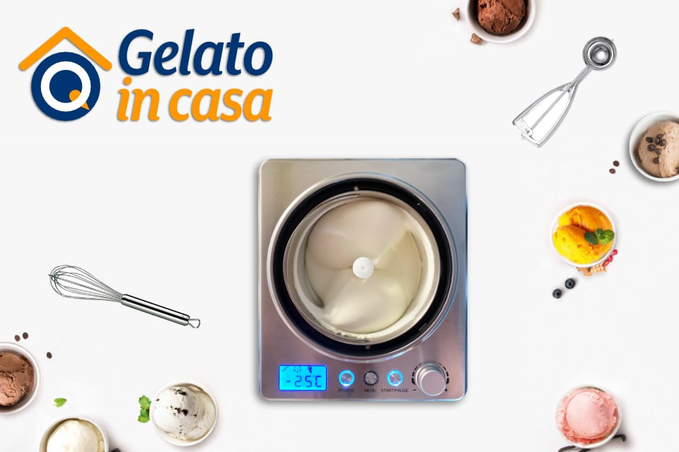 GELATO IN CASA BUONO COME IN GELATERIA CON GLI INGREDIENTI GELQ HOME