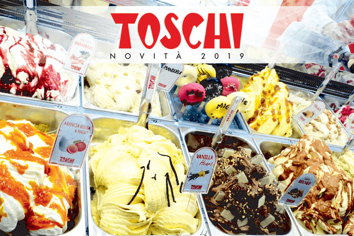 Toschi in gelateria con i nuovi prodotti per il tuo gelato artigianale.